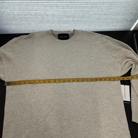 NWT Spirit Jersey Tan Saint Sinner Graphic Pullover Sweatshirt Size Medium - Picture 9 of 10